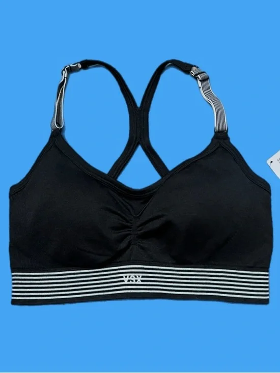 Victoria’s Secret VSX Seamless Padded Medium Support Sport bra black Small - Picture 2 of 2